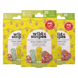 3xWildStripesPleistersKidsSensitiveJungleVibe20stuks