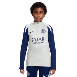 NikeInterMilanStrikeTrainingstrui14-Zip2025-2026KidsLichtgrijsDonkerblauwWit