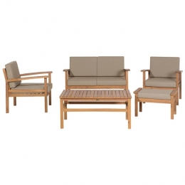 Beliani-MANILA-Loungesetvoor4-Lichtehoutkleur-FSCacaciahout