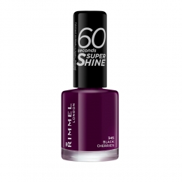 3xRimmelNagellak60SecondsSuperShine345BlackCherries8ml