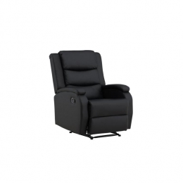 Svea-Pinoverstelbarefauteuil-lederlook-zwart