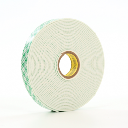 3M4026DubbelzijdigeSchuimTapeCrmewit-19MmX50MX02Mm