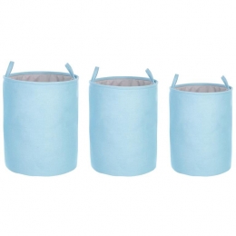 Beliani-ARCHA-Mandensetvan3-Lichtblauw-Polyester