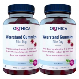 GratisVerzending2xOrthicaWeerstandGummies60stuks