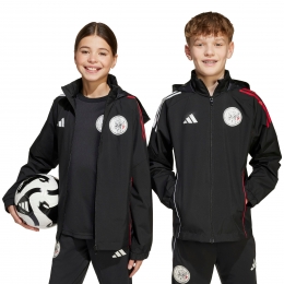 adidasAjaxAll-WeatherJack2025-2026KidsZwartWitRood