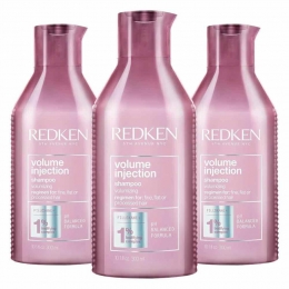 3xRedkenVolumeInjectionShampoo300ml