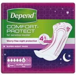 6xDependPadsSuperNight6stuks