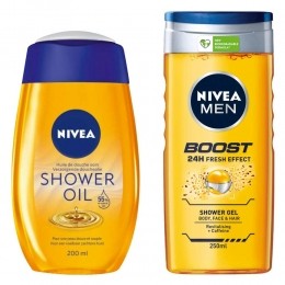 NiveaNaturalDoucheolieShowergelMenPakket
