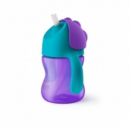 PhilipsAventDrinkbekerRietjeGirlPaars200mlSCF79602