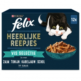 4xFelixHeerlijkeReepjesSelectieVis12x80gr