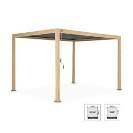 sweeek-Pergolametlamellendak3x4m