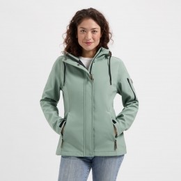 TravelinaposWomen-softshelljacket-Groen-Maat3XL