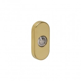 Intersteeldeurbelovaal65x30x10mmverdekt-PVDmessingkleur