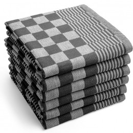 ZaveloTheedoekenSchoonDroogZwart6stuks
