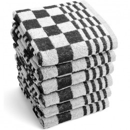 ZaveloKeukendoekenSchoonDroogZwart6stuks