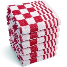 ZaveloKeukendoekenSchoonDroogRood6stuks