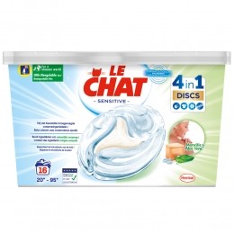 6xLeChatWasmiddelcapsulesSensitive4in1Discs16stuks