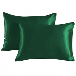ZaveloSatijnenKussenslopen-AntiAllergeen-Huidverzorging-Haarverzorging-Groen-60x70cm-Krullendhaarprodukt-2stuks