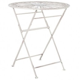 Beliani-SCAFA-Tuintafel-Wit-IJzer