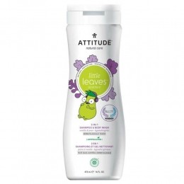 AttitudeLittleLeaves2-in-1HairandBodyWashVanille-Pear473ml