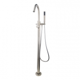 VrijstaandeBadmengkraanWiesbadenCaralGeborsteldStaal