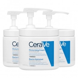 3xCeraVeHydraterendeCrmemetpomp454ml