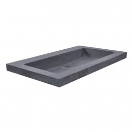 WastafelHardsteenWiesbaden100x46x5cm2kraangaten