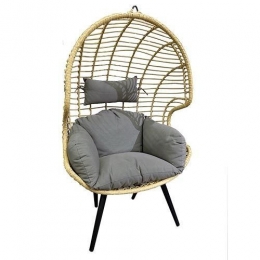 HangstoelOvaalBungyNaturelmetGrijzekussensoppotenOWN-Own