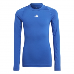 adidasTechfitOndershirtLangeMouwenKidsBlauw
