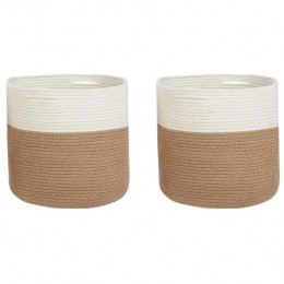 Beliani-ARDESEN-Mandsetvan2-Beige-Katoen