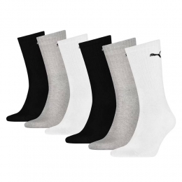 PUMASportsokken6-PackWitGrijsZwart