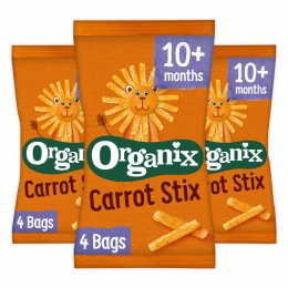 3xOrganixBabyKnabbels10mWortel4x15gr