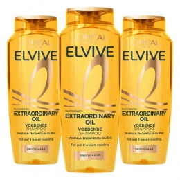 3xLOralElviveExtraordinaryOilShampoo250ml