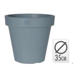 BloempotEKRondDiameter35cmBlauwNampook-Nampook