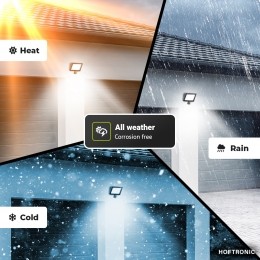 LumosLEDBreedstralermetbewegingssensorenschemerschakelaar-50W4770lm-4000K-IP65-vervangt250W-2jaargarantie
