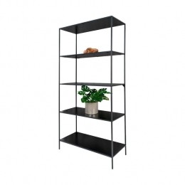 ArtichokKarenBoekenkastvanMetaalenHout-B80cm-Zwart