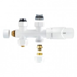 RadiatorkraanOnderblokBWSRechtWit