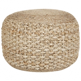 Beliani-DINNI-Poef-Beige-Jute