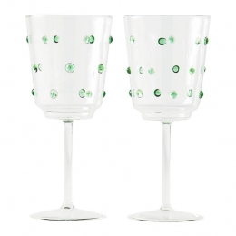 POLSPOTTENNobWijnglazen2st-Olijfgroen