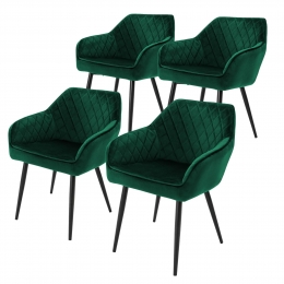 Setvan4eetkamerstoelenSandersvelvetML-Design