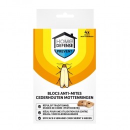 6xHomeDefenseKledingmottenRingen4stuks