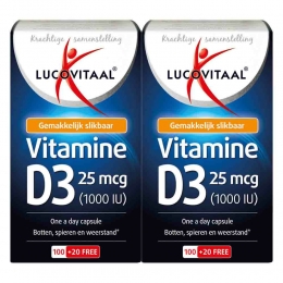 GratisVerzending2xLucovitaalVitamineD325mcg120capsules