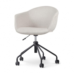 NolonNout-OtisBureaustoelBeige-Armleuningen-Zwart