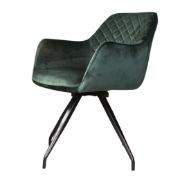 DS4URomy20armstoelvelours-donkergroen