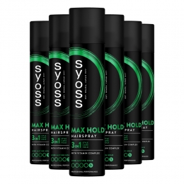 12xSyossMaxHoldHaarspray75ml