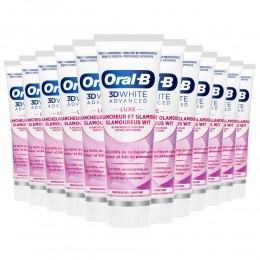 12xOral-BTandpasta3DWhiteAdvancedLuxeGlamorousWhite75ml