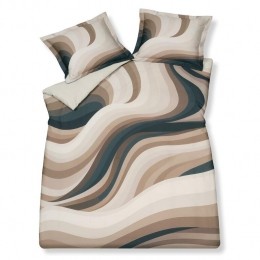 EspressoLaneDekbedovertrek200x200220cmBeigeBruin