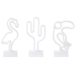 Beliani-MABEL-LEDdecorsetvan3-Multicolor-Synthetischmateriaal