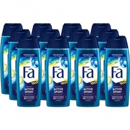12xFaMenDouchegelActiveSport250ml