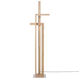 HollandsLichtReflexvloerlampLEDnatureleiken